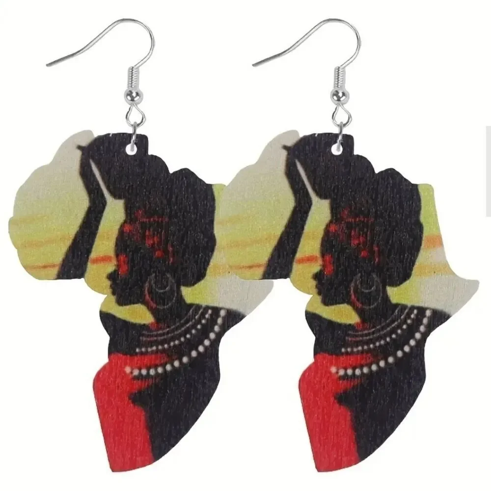Fun bohemian African dangle earrings